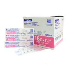 NIPRO NEEDLE 18G ยาว 1.5 นิ้ว