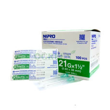 NIPRO NEEDLE 21G ยาว 1.5 นิ้ว