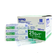 NIPRO NEEDLE 21G ยาว 1 นิ้ว