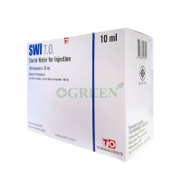 T.O. SWI 100X10 ML ขาว-น้ำเงิน	[ 1กล่อง ]              